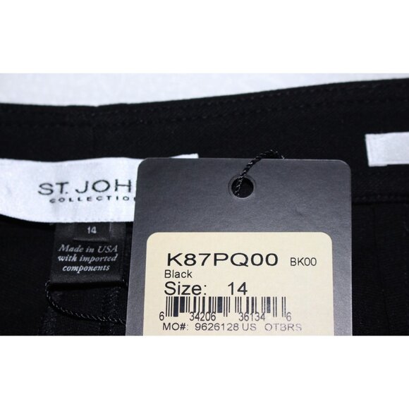 New w/ Tags sz 14 -St John Emma Ponti Di Roma straight leg ponte Pants w/Seams - Picture 6 of 12